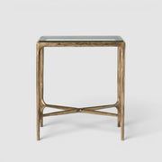 Thadius  Glass Square Side Table