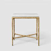 Thadius  Marble Square Side Table