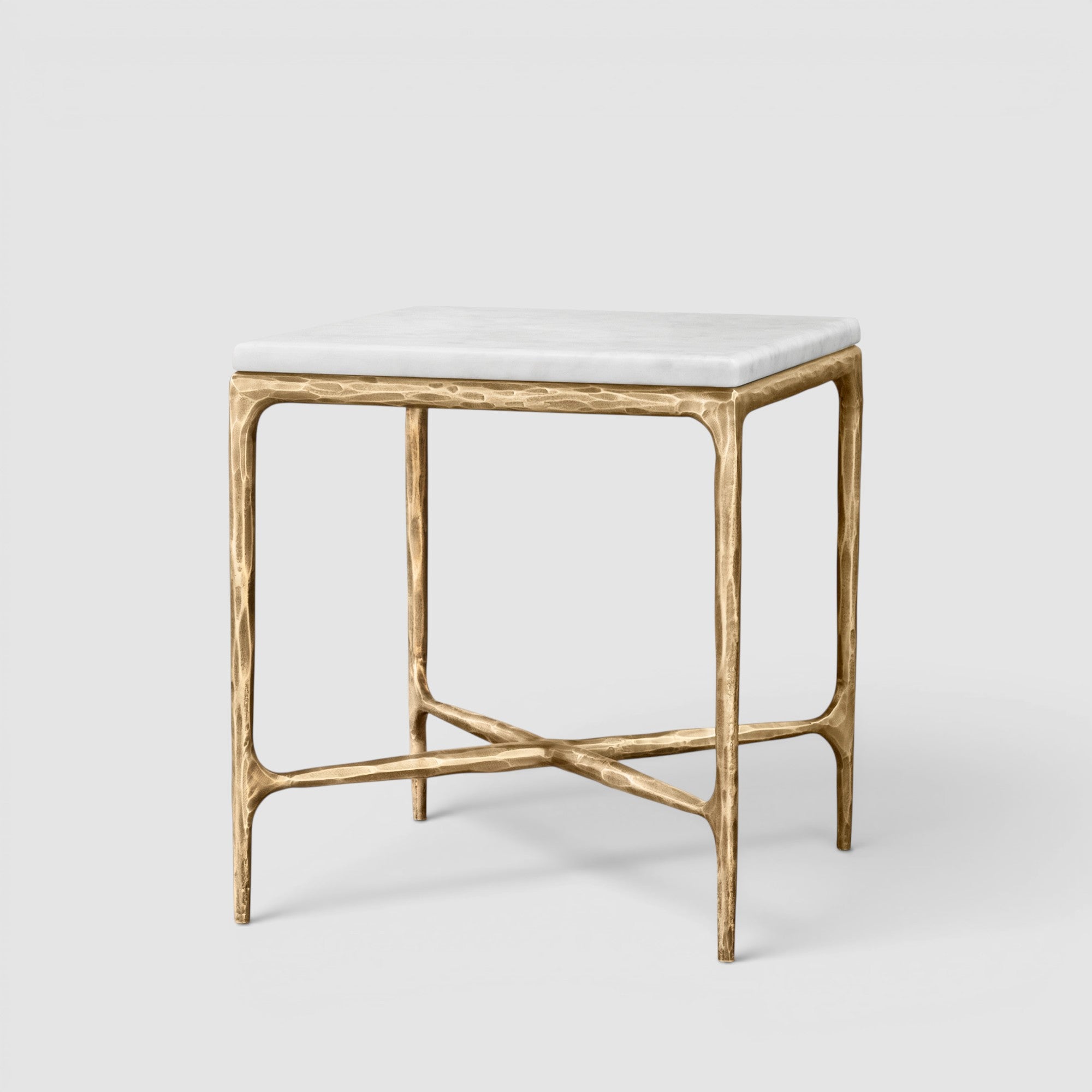 Thadius  Marble Square Side Table