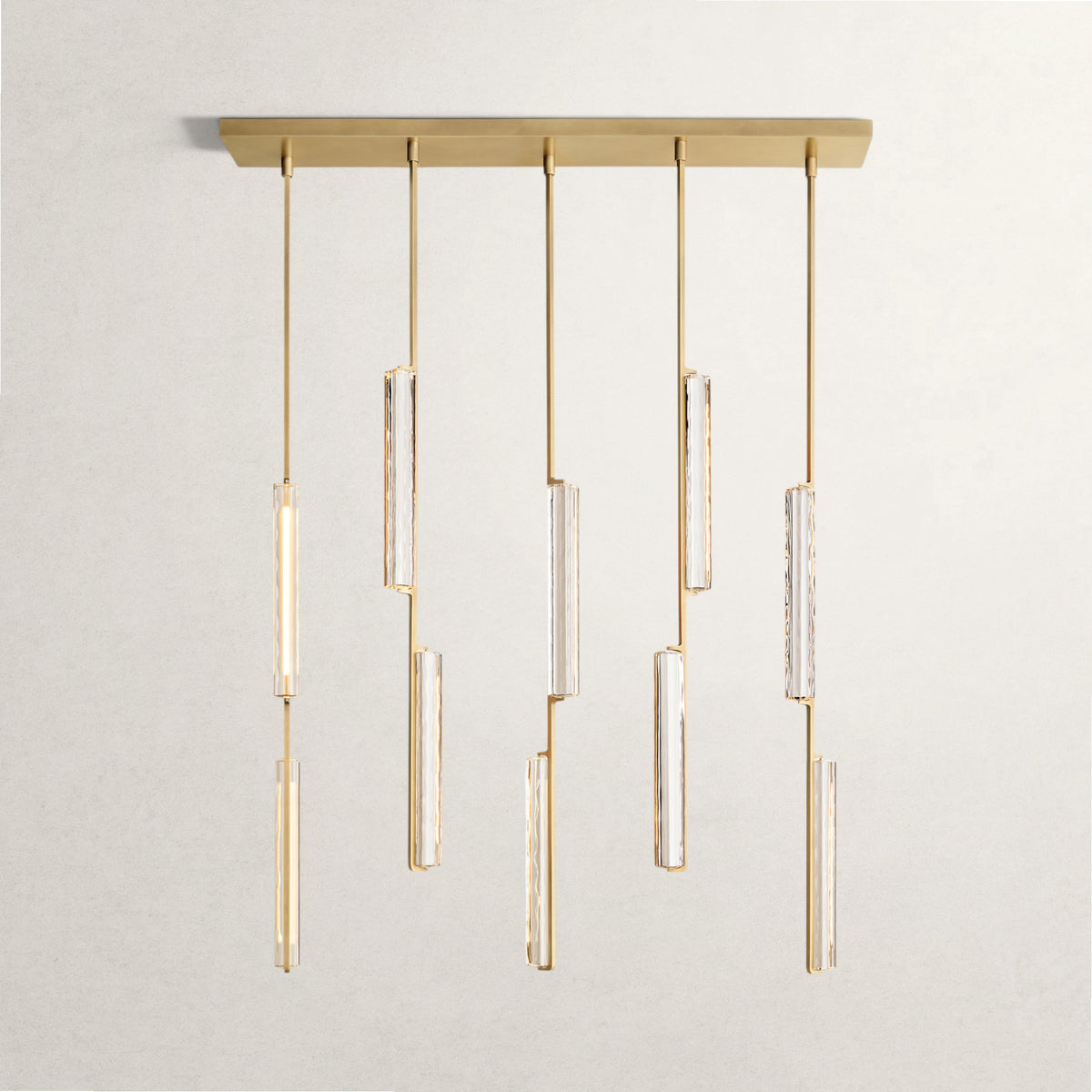 Auduben Crystal Linear Chandelier
