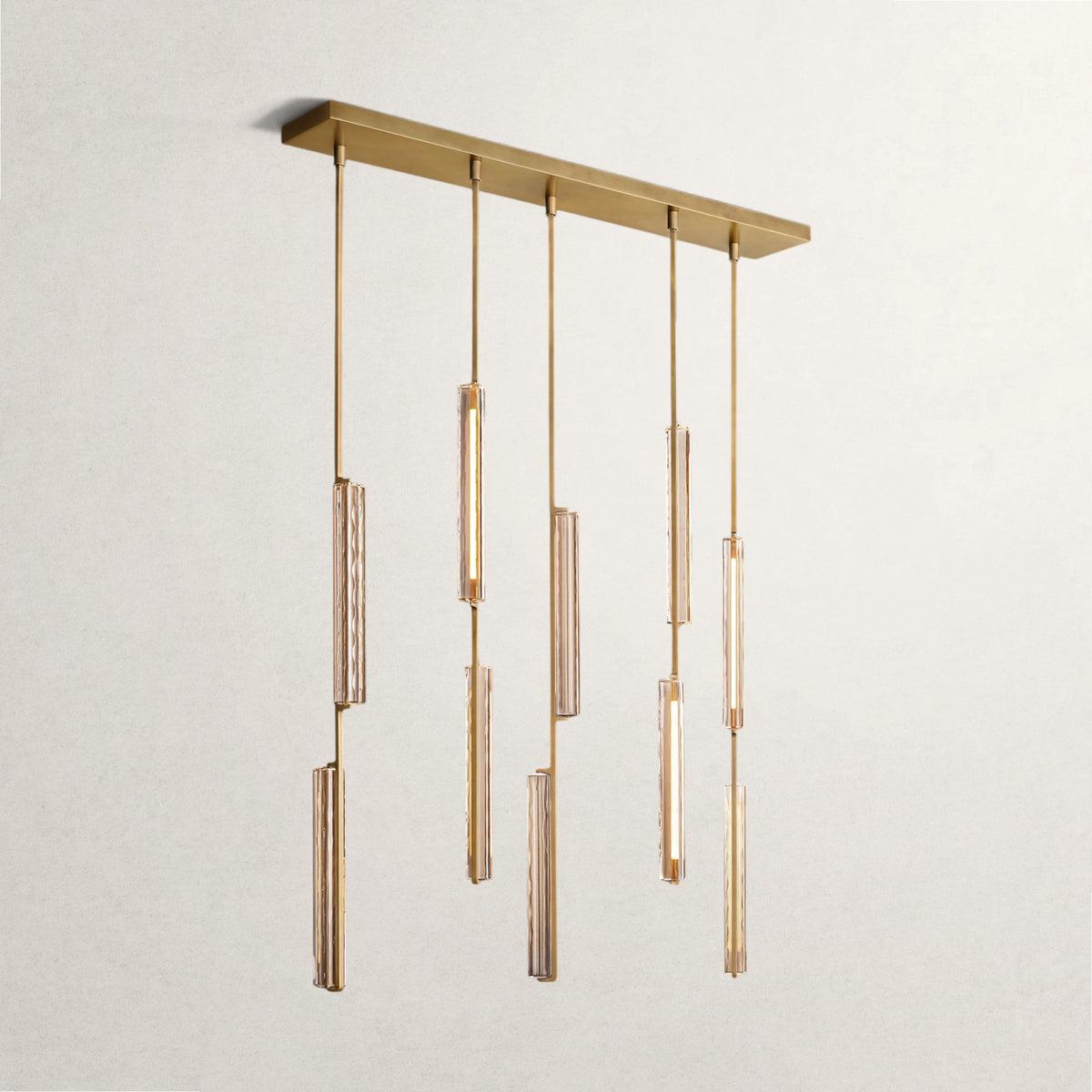 Auduben Crystal Linear Chandelier