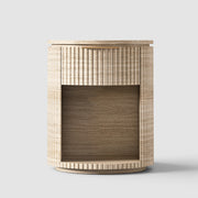 Bylen Reeded Stone Open Nightstand
