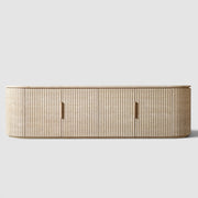 Bylen Reeded Stone Media Console