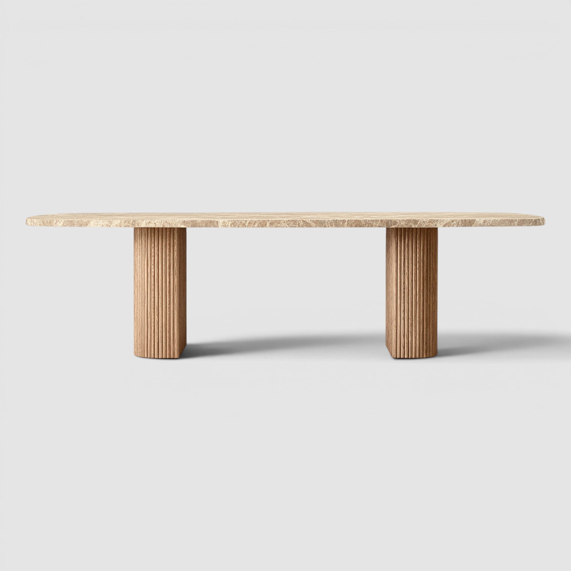 Mulhollan Emperador Rectangular Dining Table