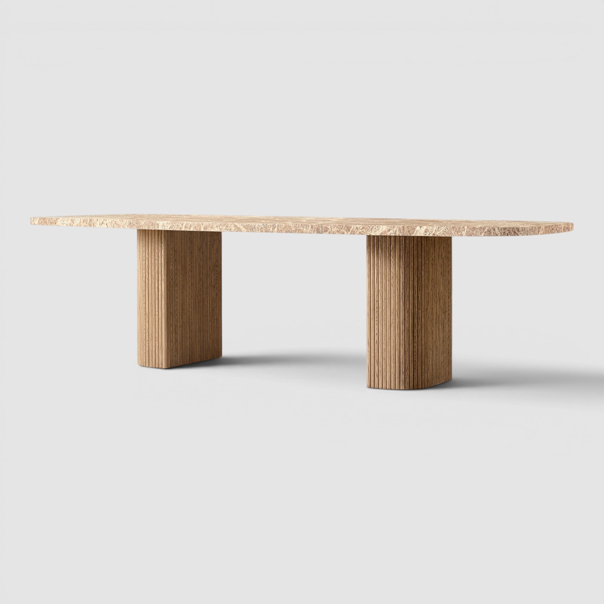 Mulhollan Emperador Rectangular Dining Table