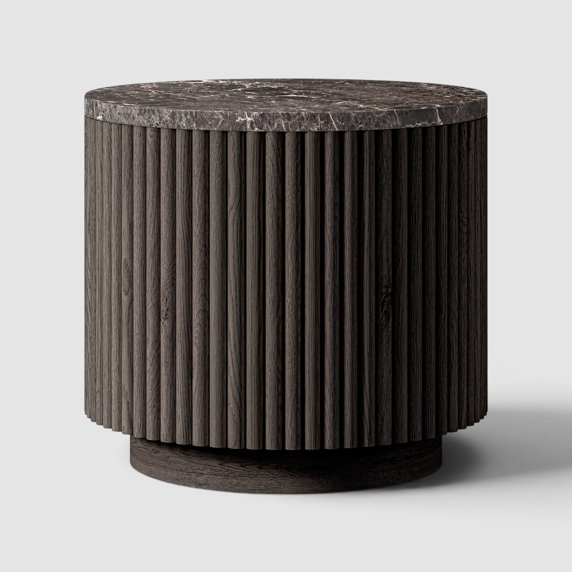 Mulhollan Emperador Round Side Table