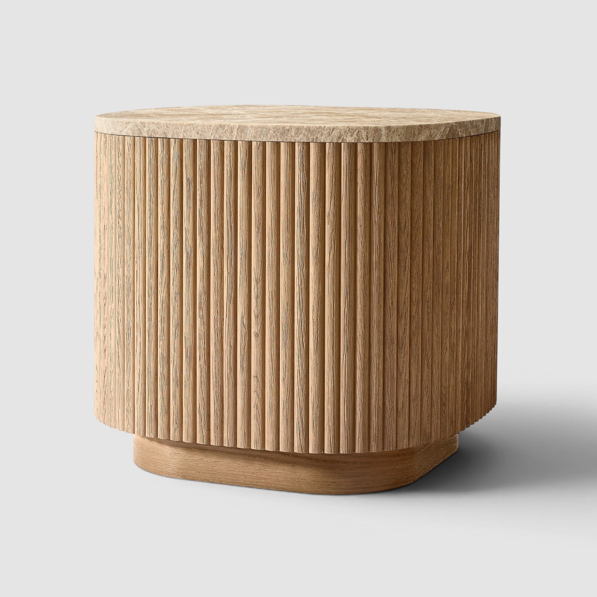Mulhollan Emperador Square Side Table