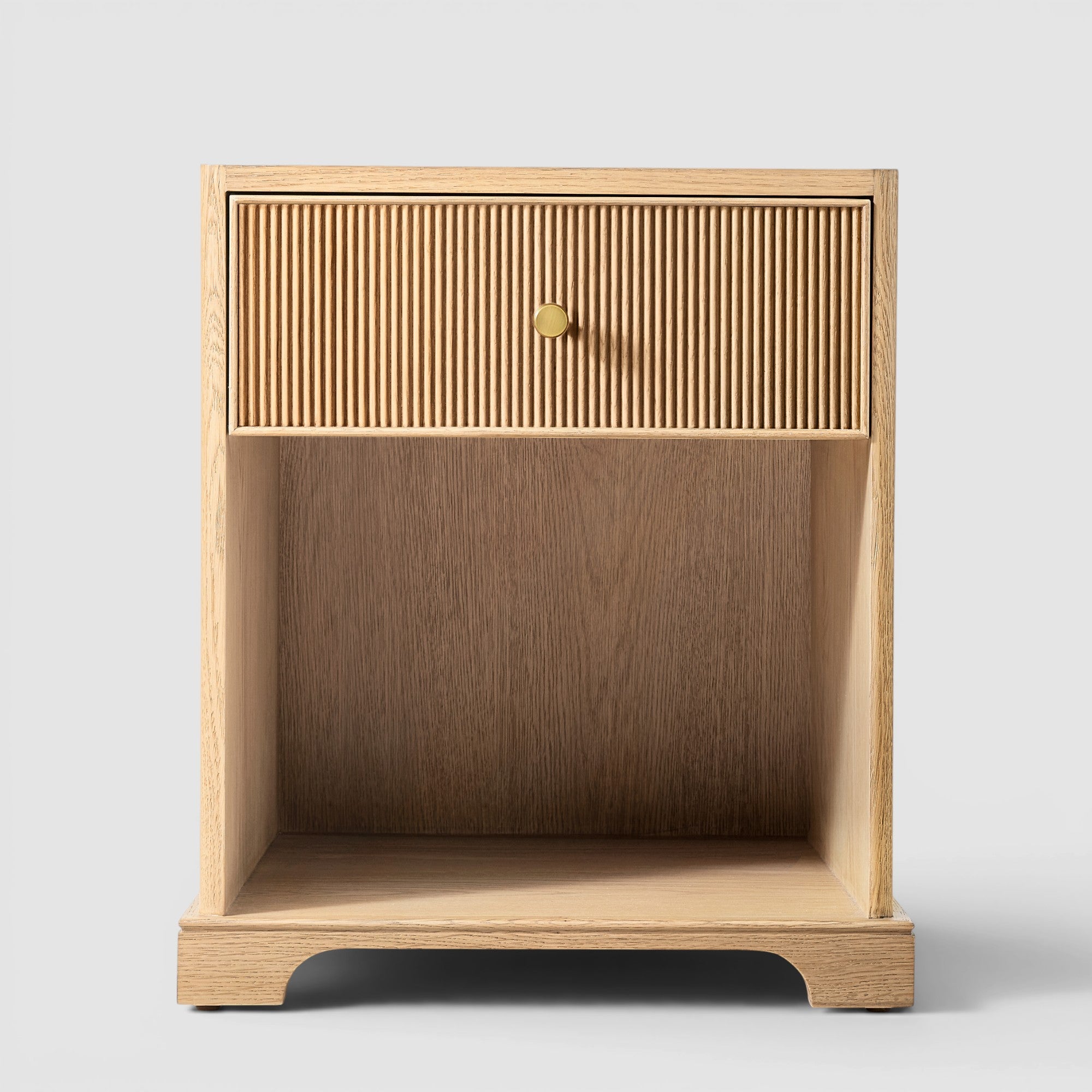 Varenne Reeded Open Nightstand