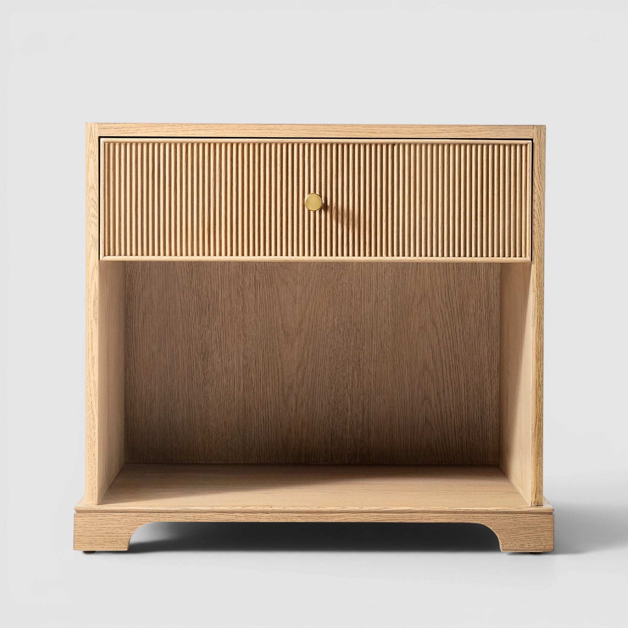 Varenne Reeded Open Nightstand