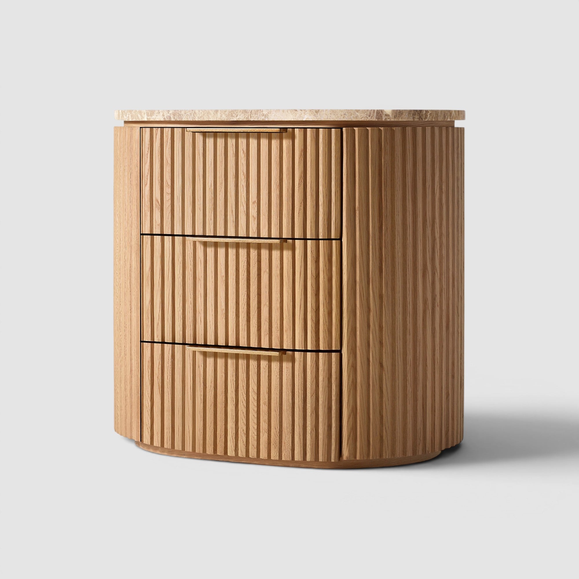 Bylen Emperador Closed Bedside Table