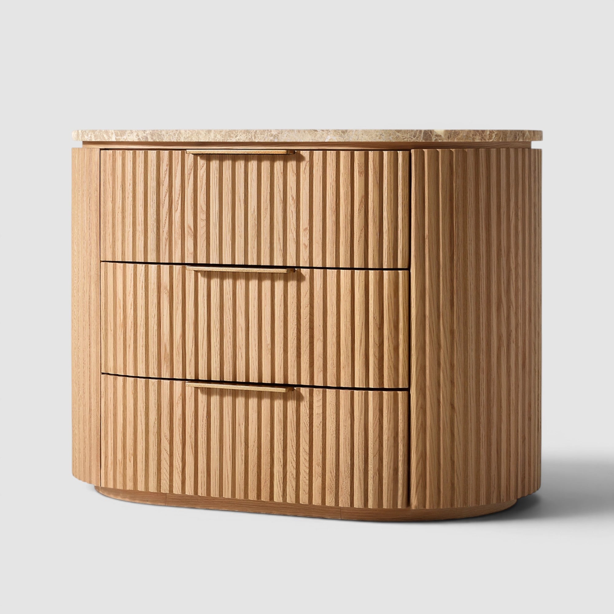 Bylen Emperador Closed Nightstand