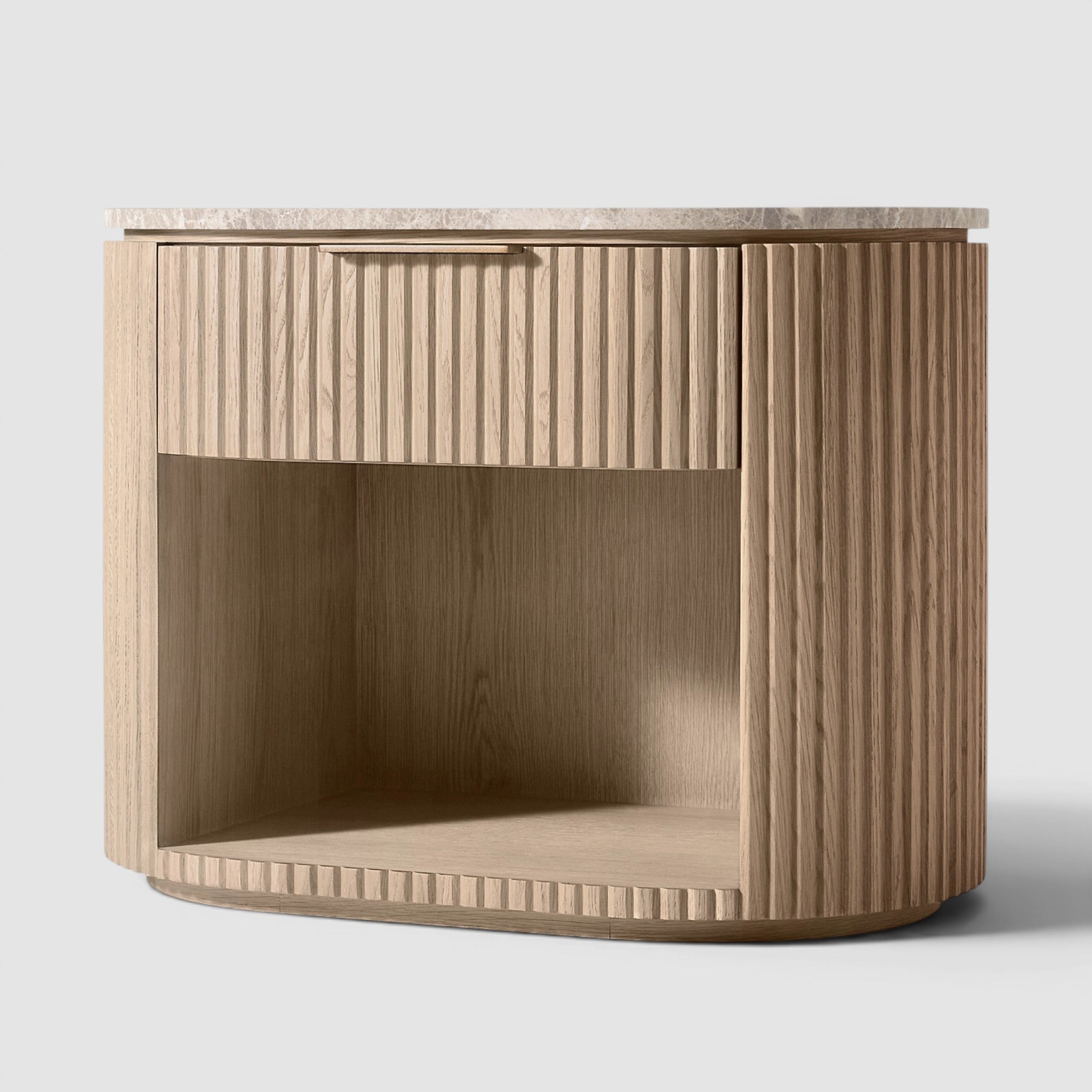 Bylen  Emperador Open Nightstand