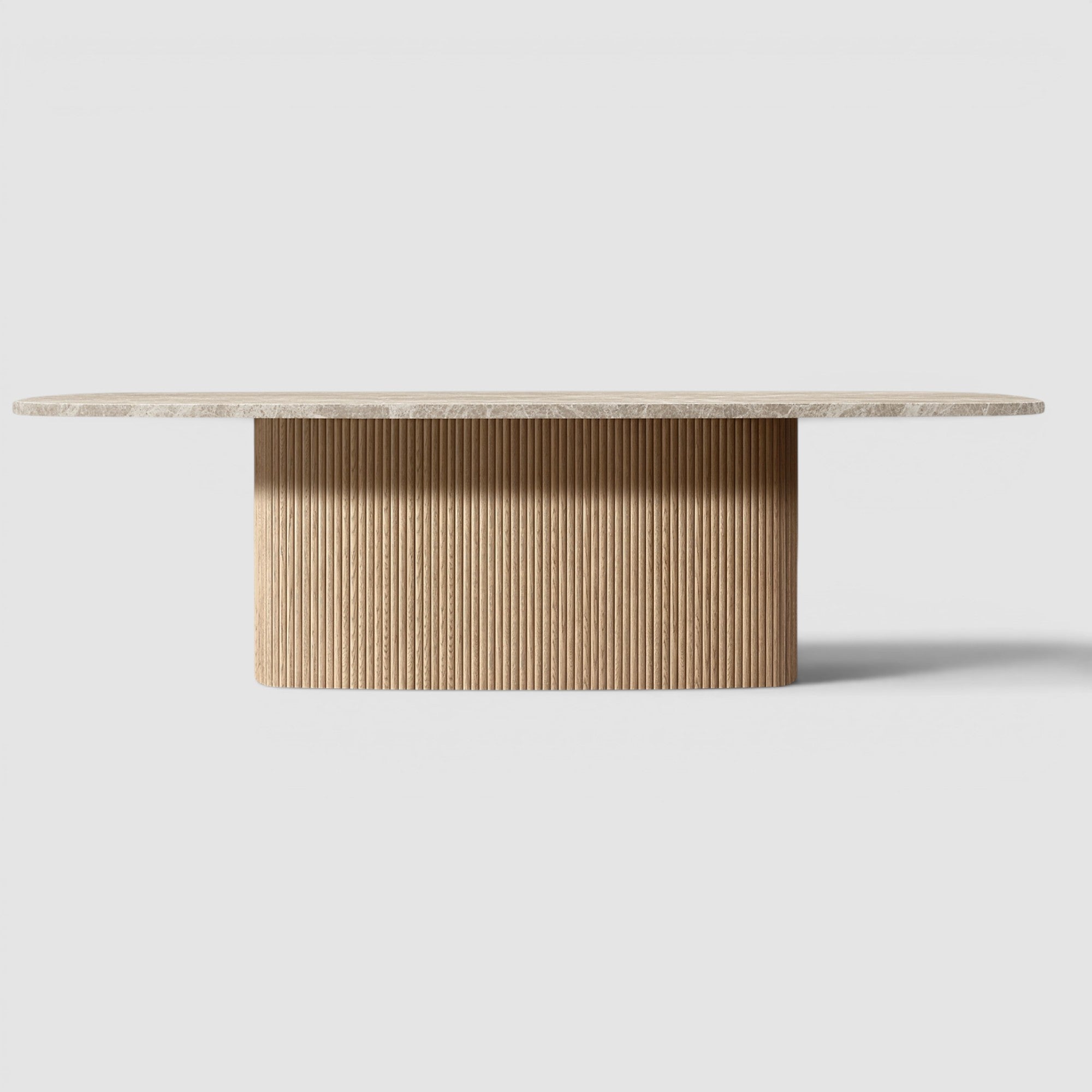 Ventura Emperador Pedestal Rectangular Dining Table