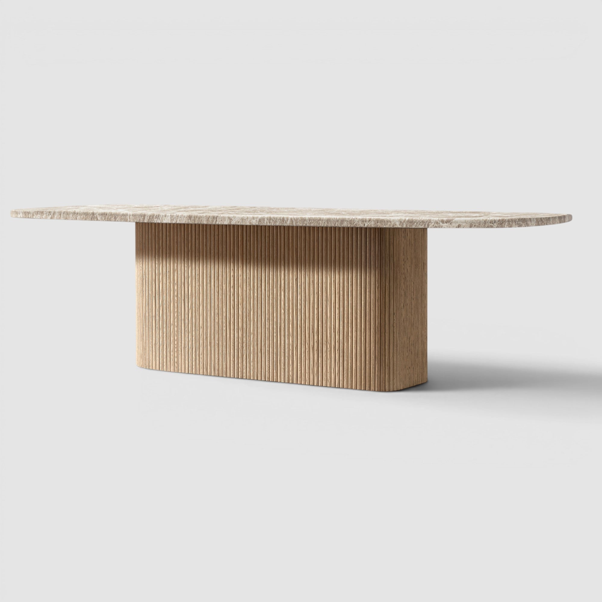 Ventura Emperador Pedestal Rectangular Dining Table
