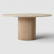 Mulhollan Emperador Round Dining Table