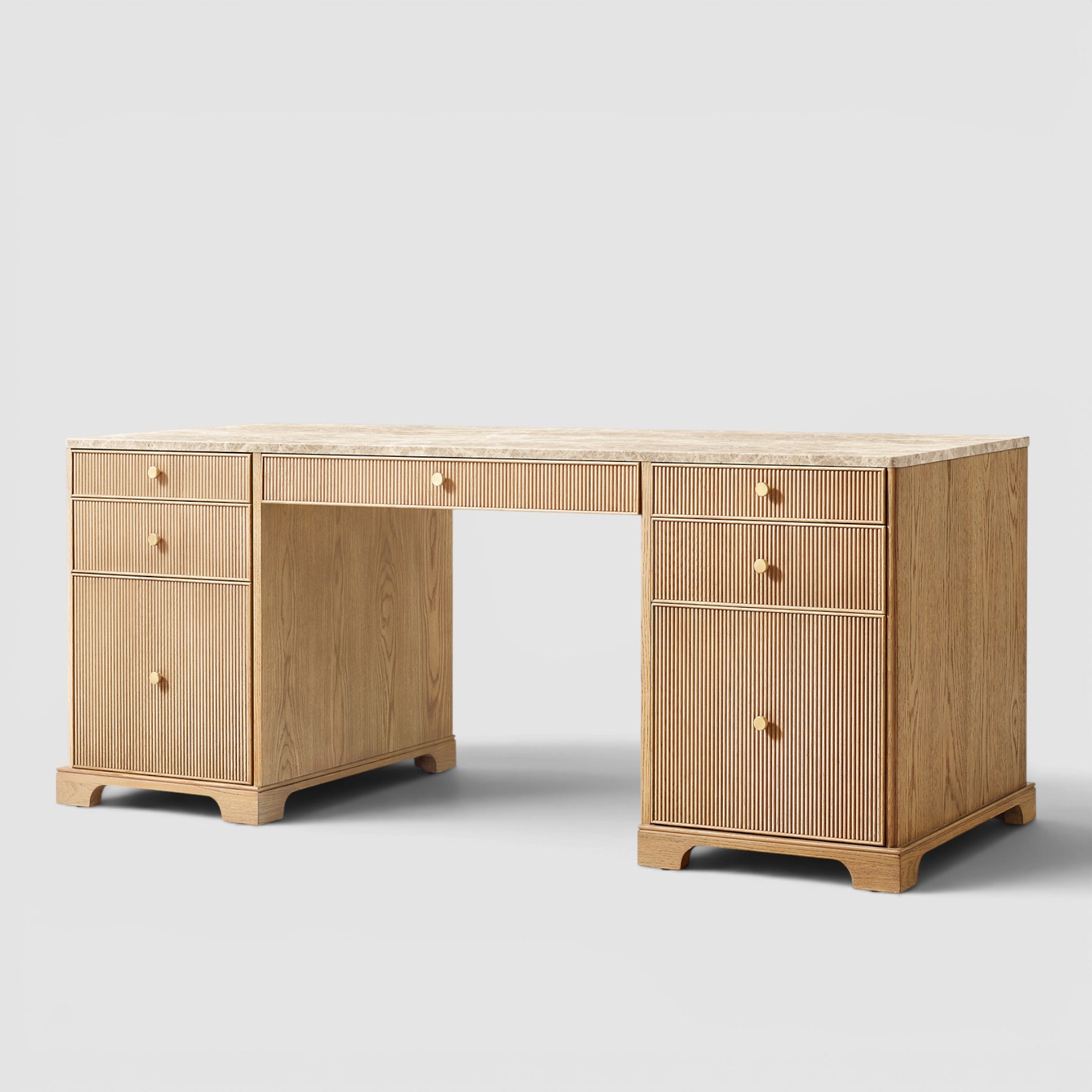 Varenne Emperador Reeded Storage Desk