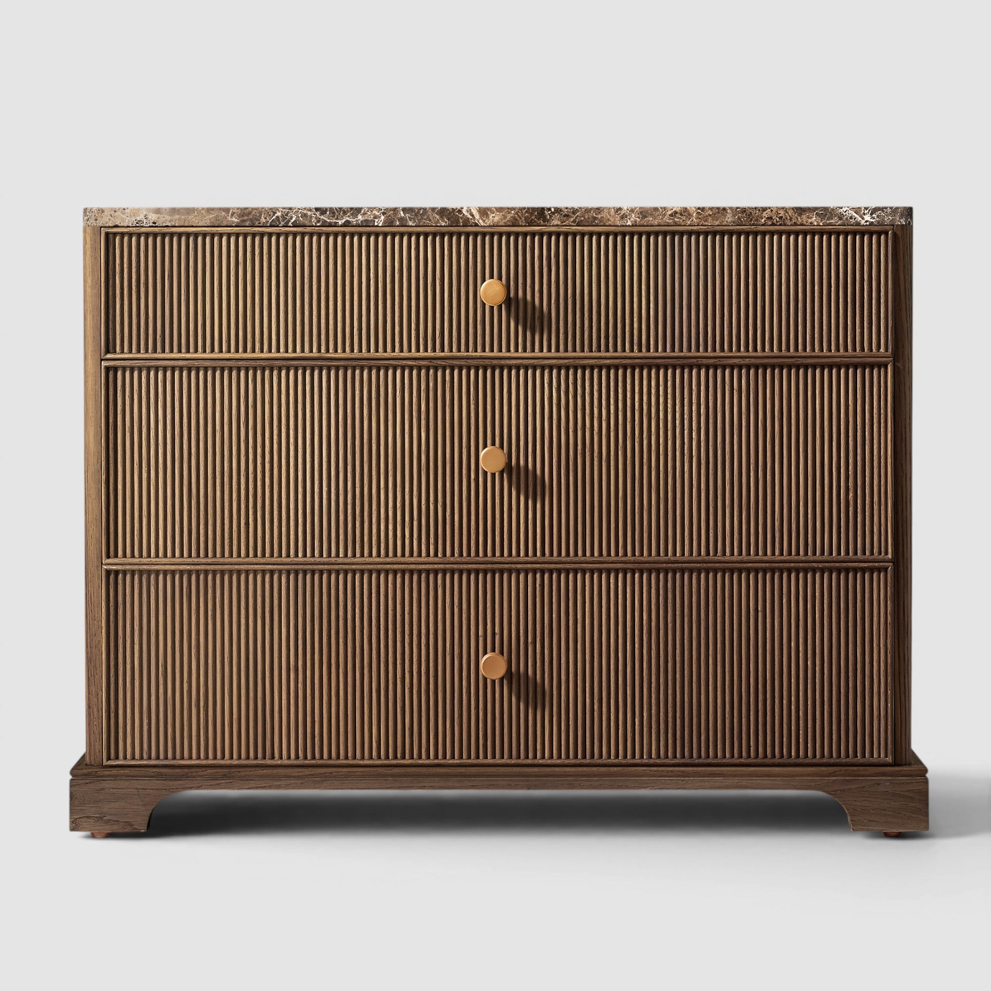 Varenne Emperador Reeded Closed Nightstand