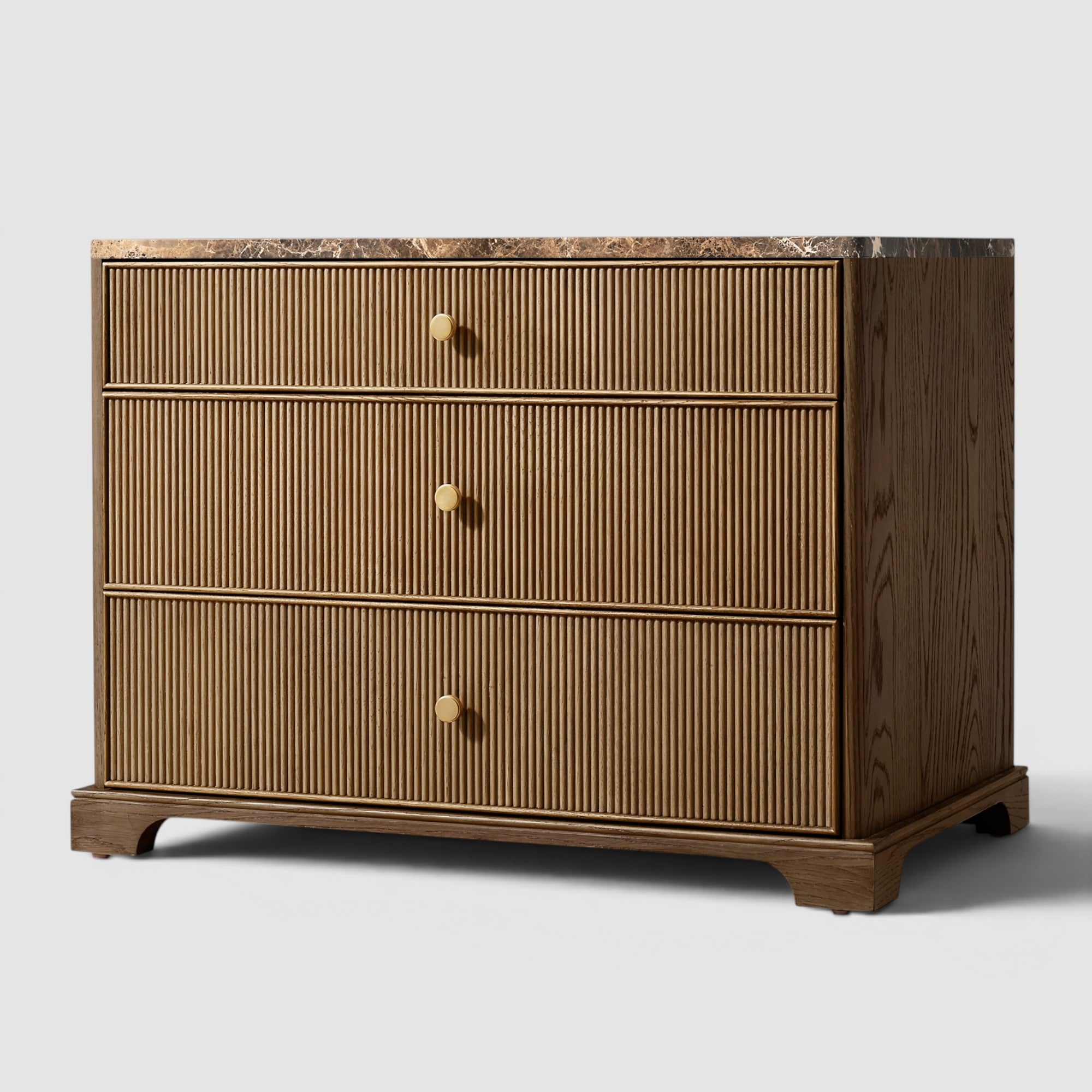 Varenne Emperador Reeded Closed Nightstand