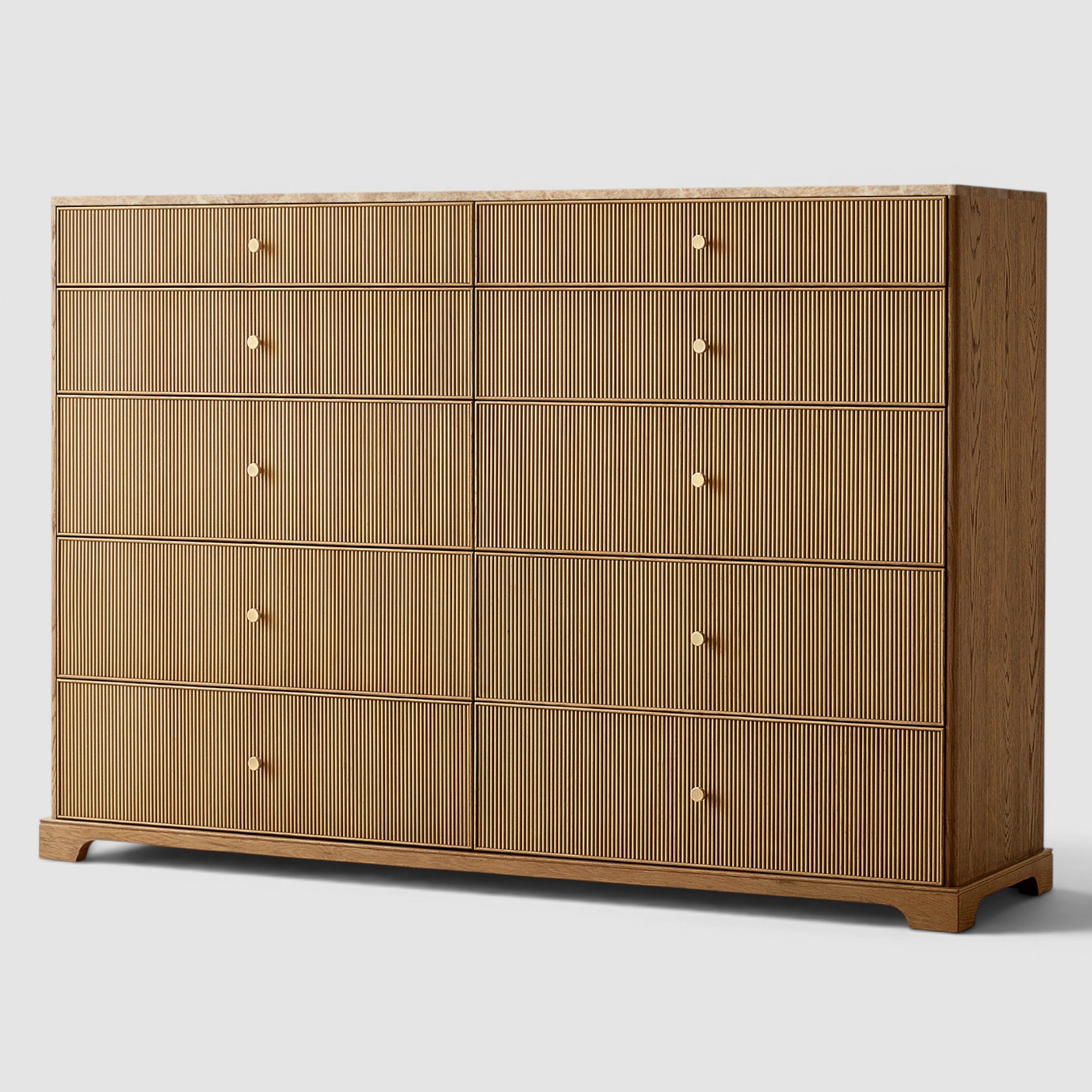Varenne Emperador Reeded Tall Drawer Dresser