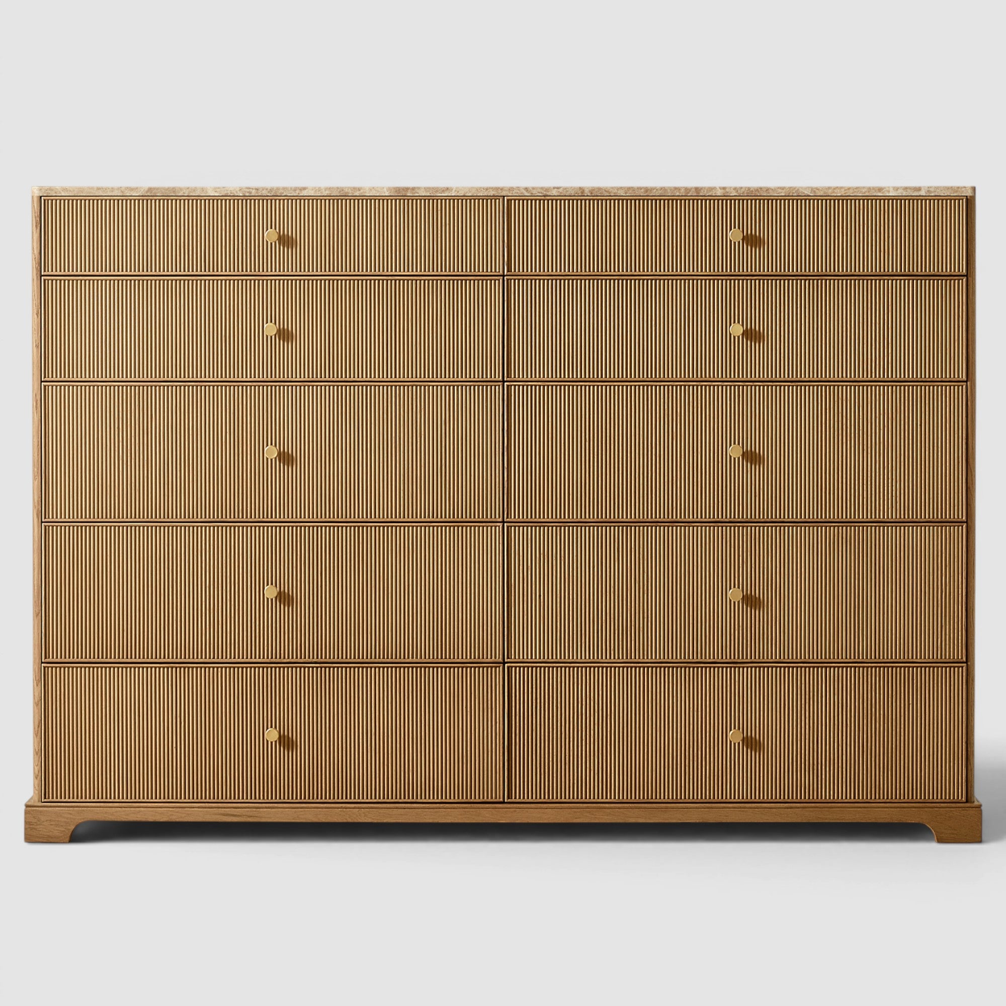 Varenne Emperador Reeded Tall Drawer Dresser