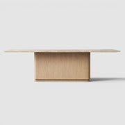 Linea Emperador Rectangular Dining Table