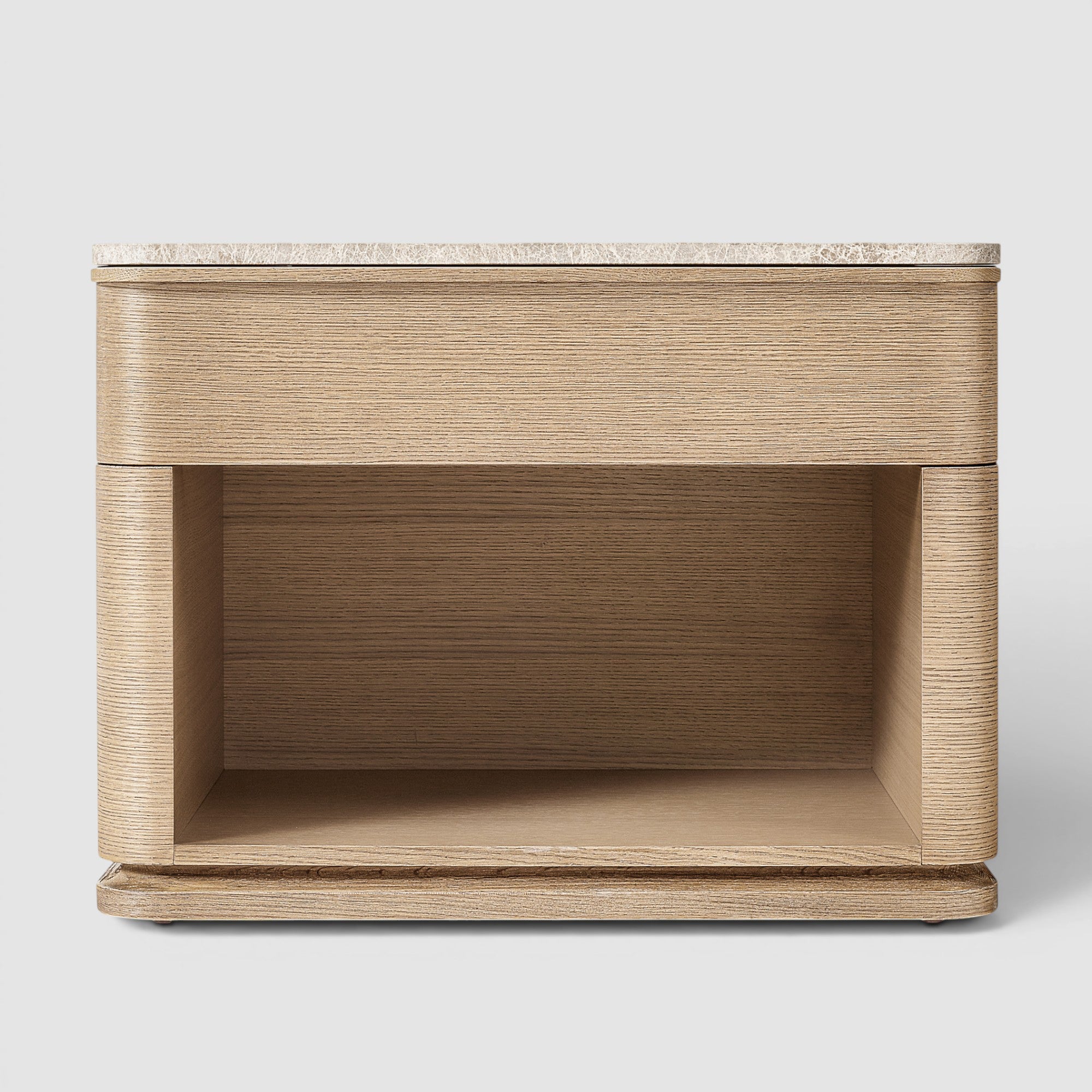 Linea Emperador Open Nightstand