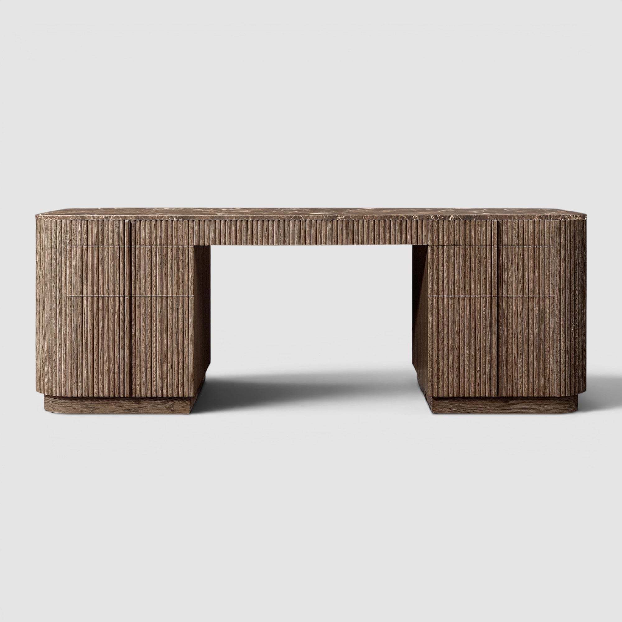 Mulhollan Emperador 7-Drawer Desk