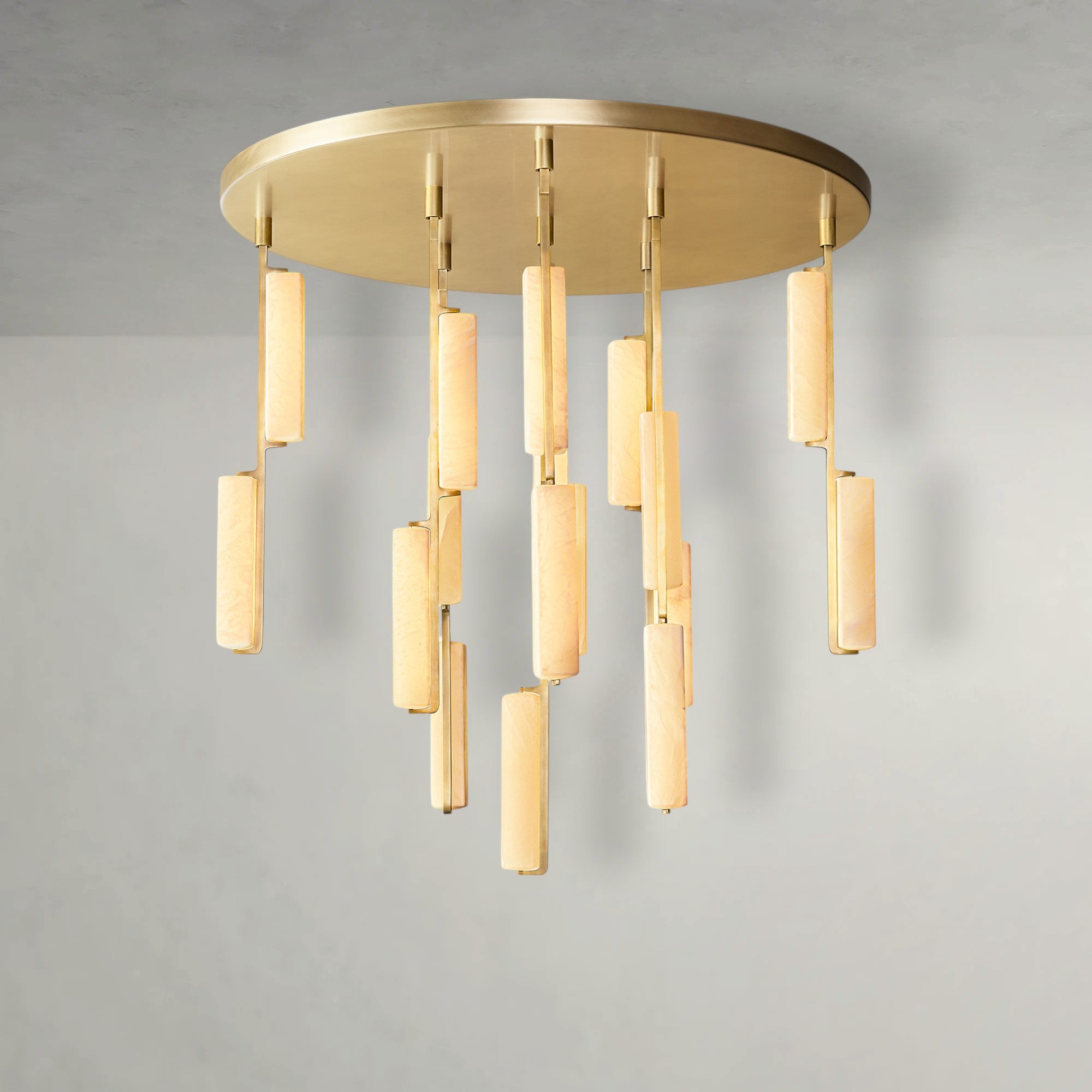 Auduben Alabaster Round Chandelier