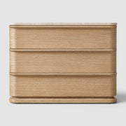 Linea Emperador Closed Nightstand
