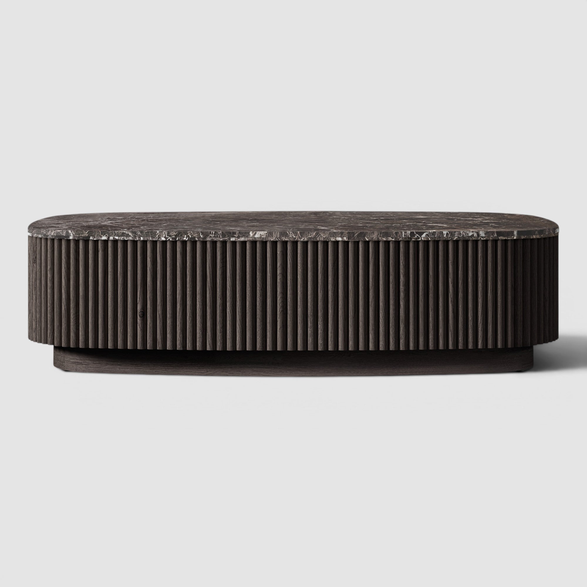 Mulhollan Emperador Plinth Rectangular Coffee Table