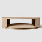 Linea Shagreen Round  Open Coffee Table