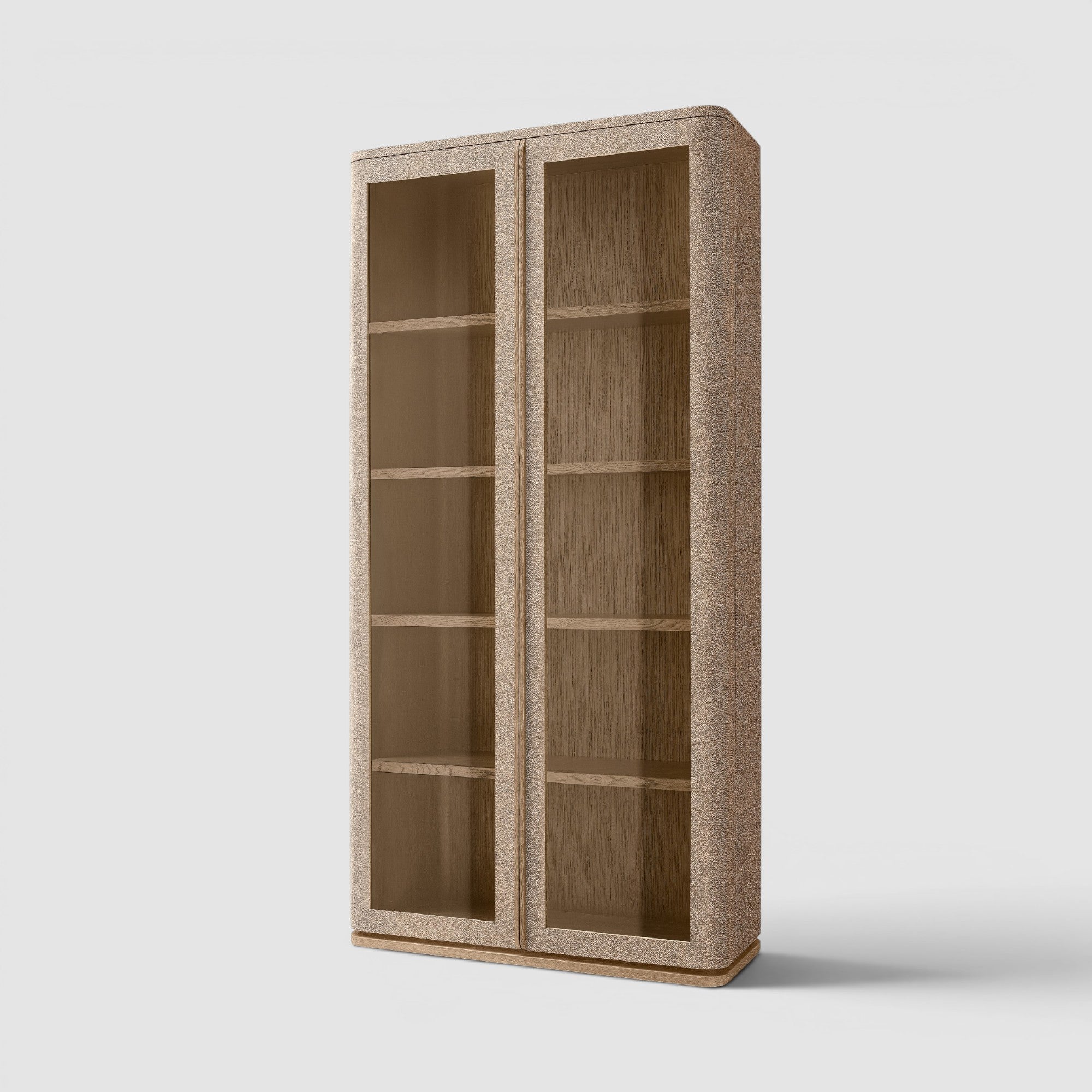 Linea Shagreen Glass Cabinet