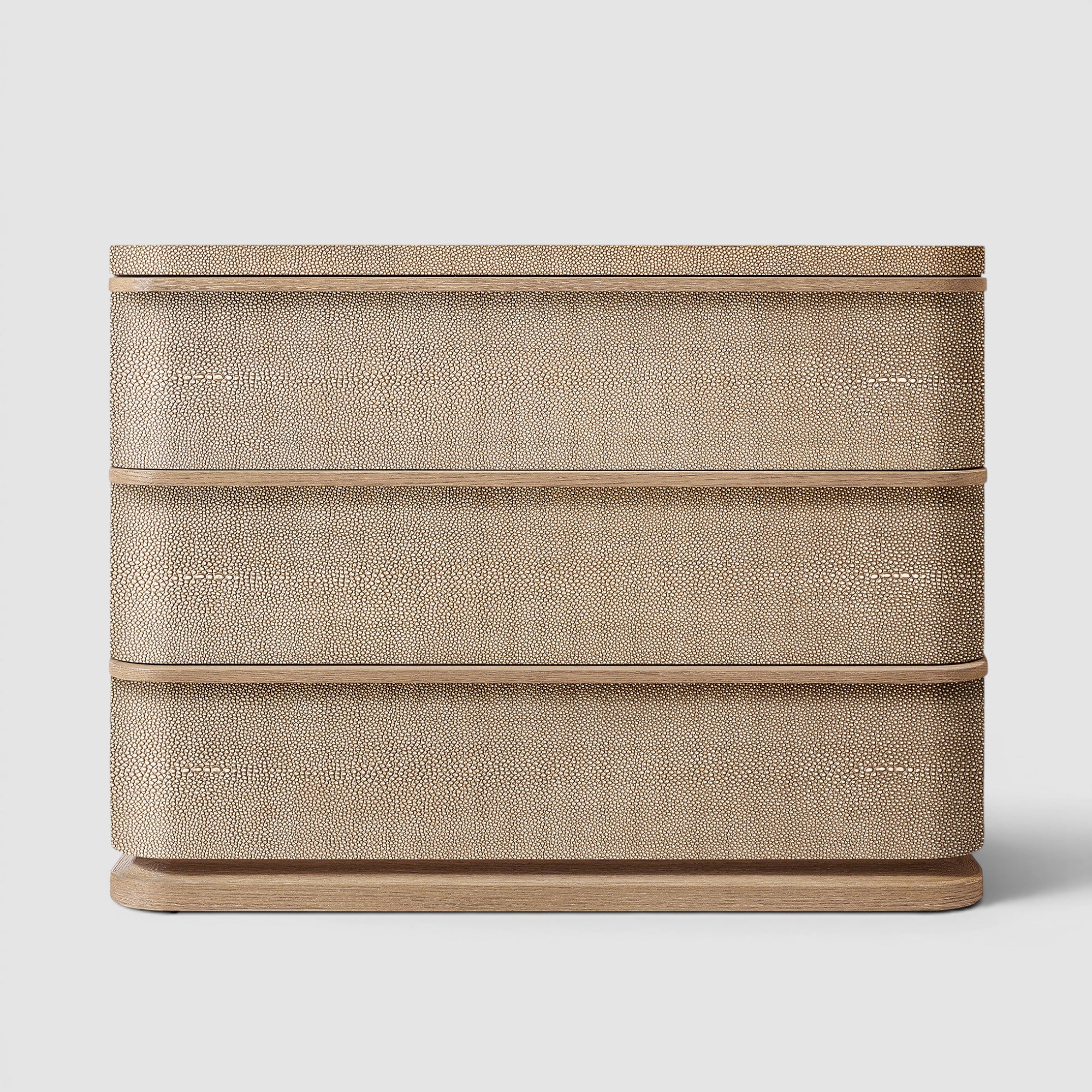 Linea Shagreen Closed Nightstand