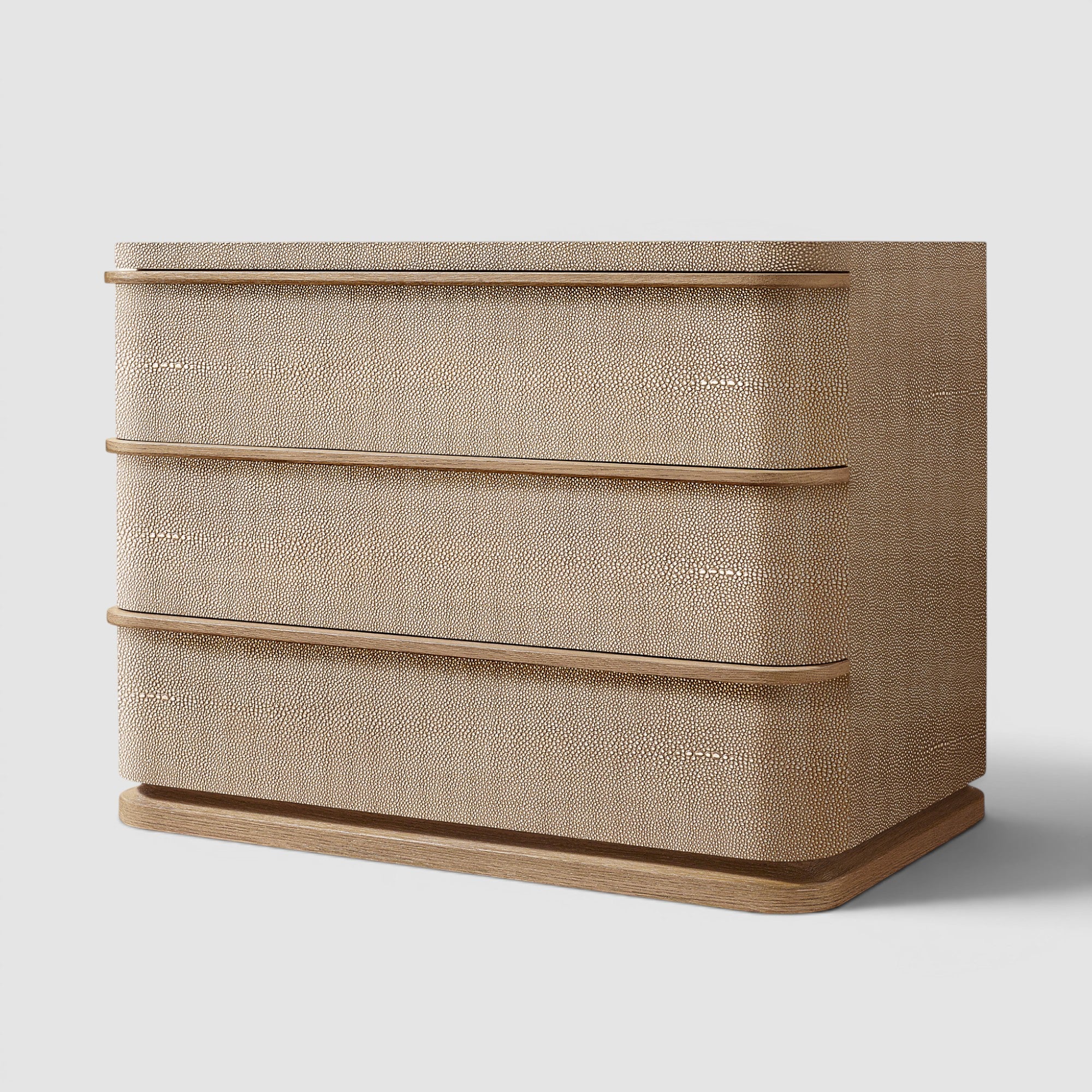 Linea Shagreen Closed Nightstand