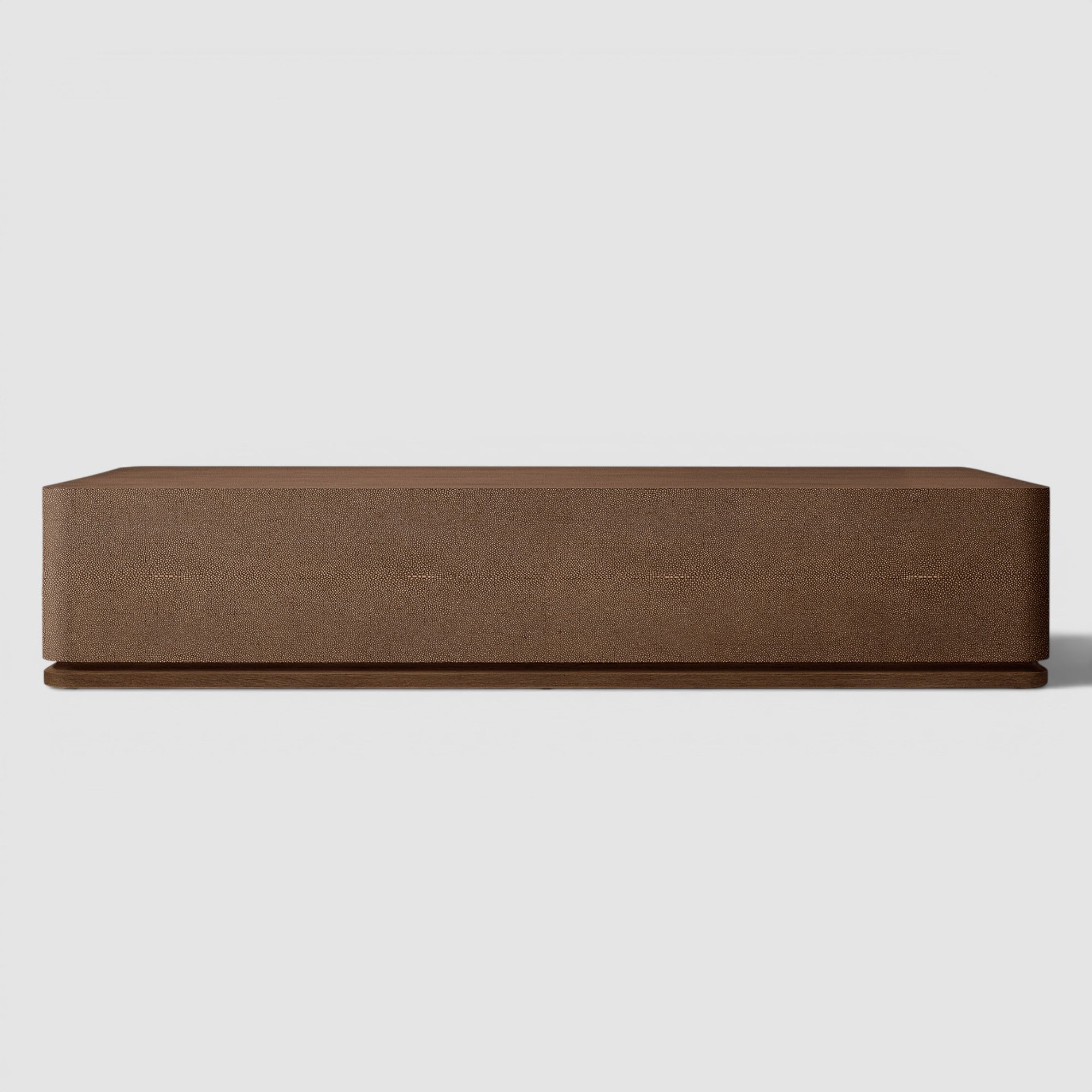 Linea Shagreen Rectangular Plinth Coffee Table