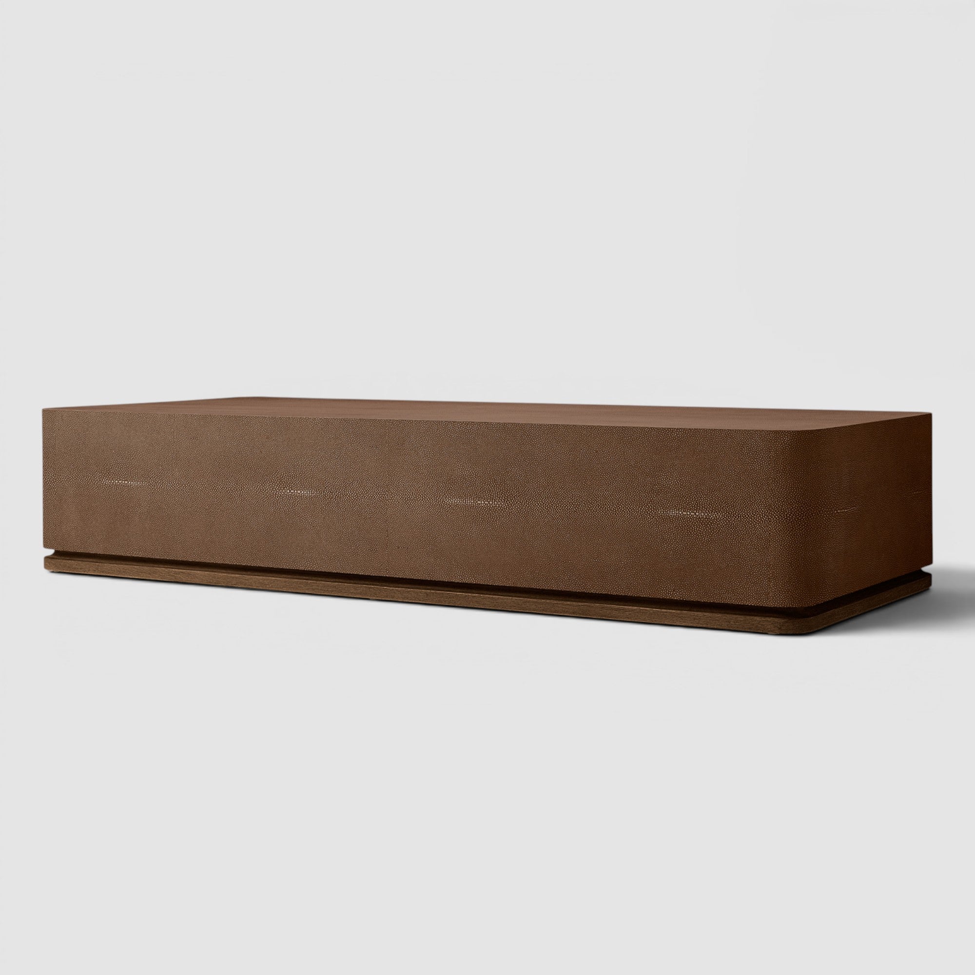 Linea Shagreen Rectangular Plinth Coffee Table