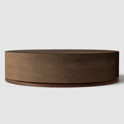 Linea Shagreen Round  Plinth Coffee Table
