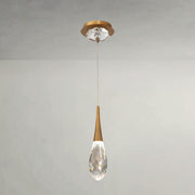 Multi-faceted cut crystal LED Pendant
