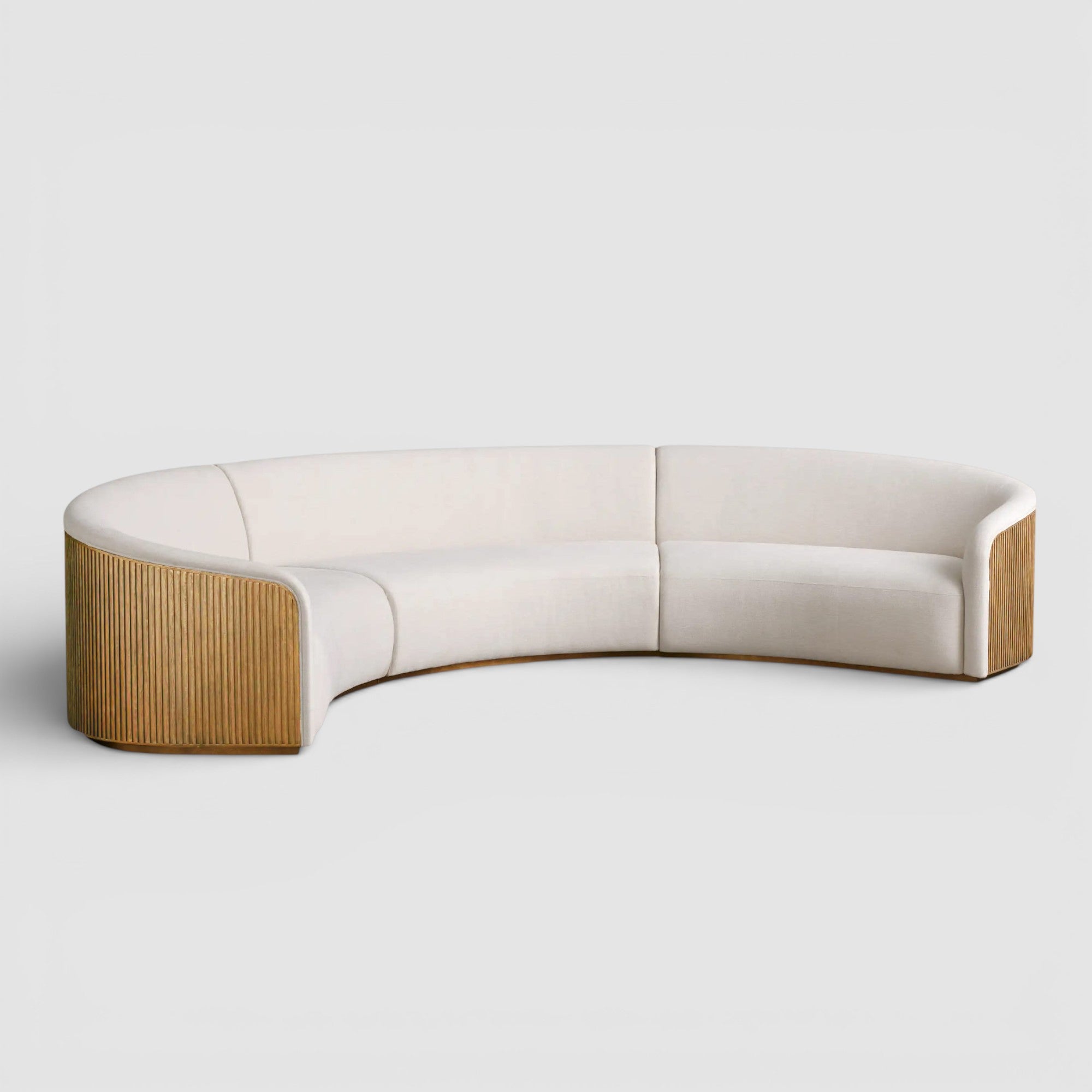 Finnie Three-Piece Curved Sectional