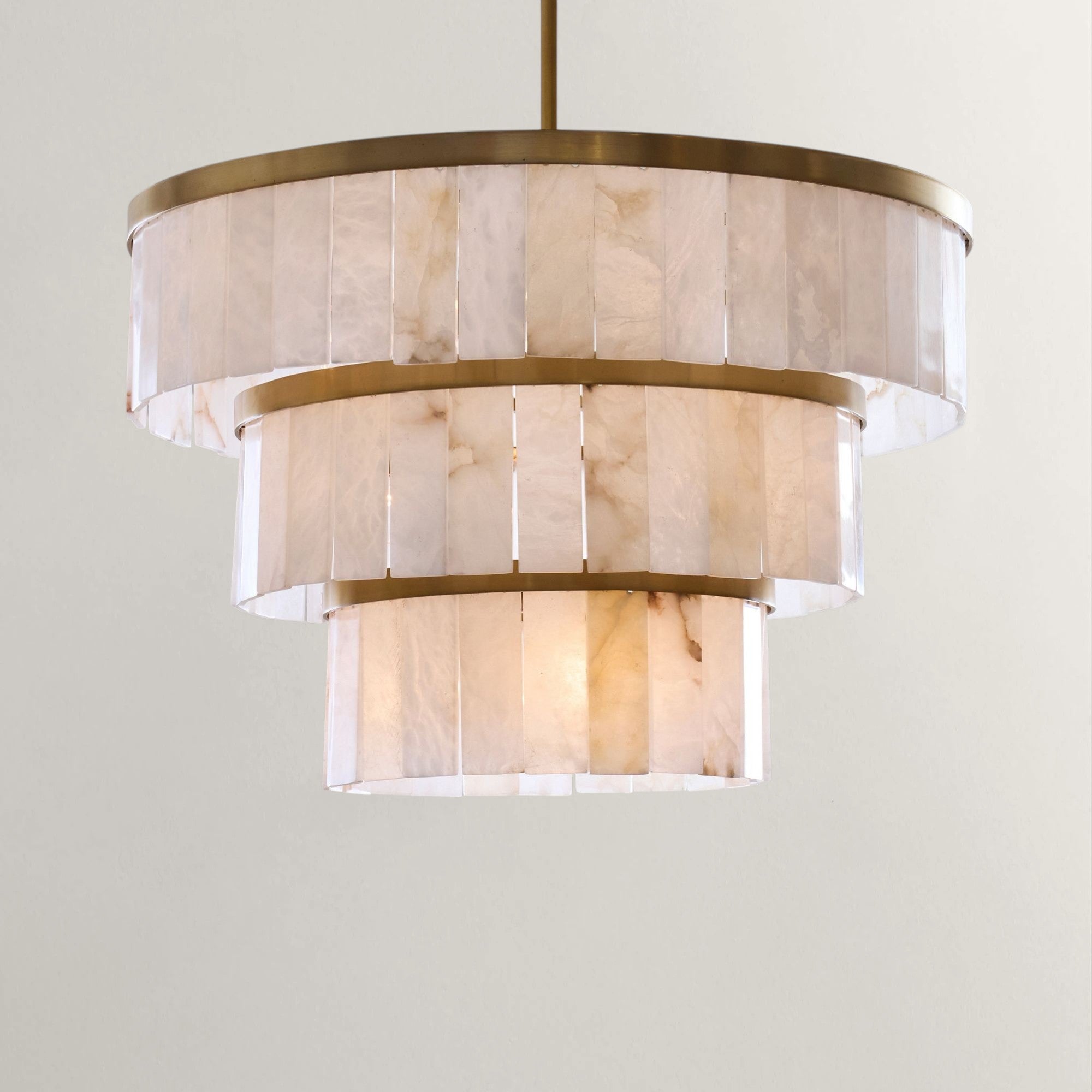 Wondham Alabaster 3 Tier Chandelier
