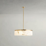 Wondham Alabaster Tile Round Chandelier